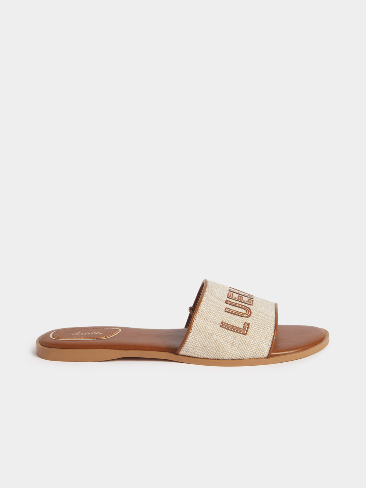 Luella Luella Textured Flat Slip In Sandals