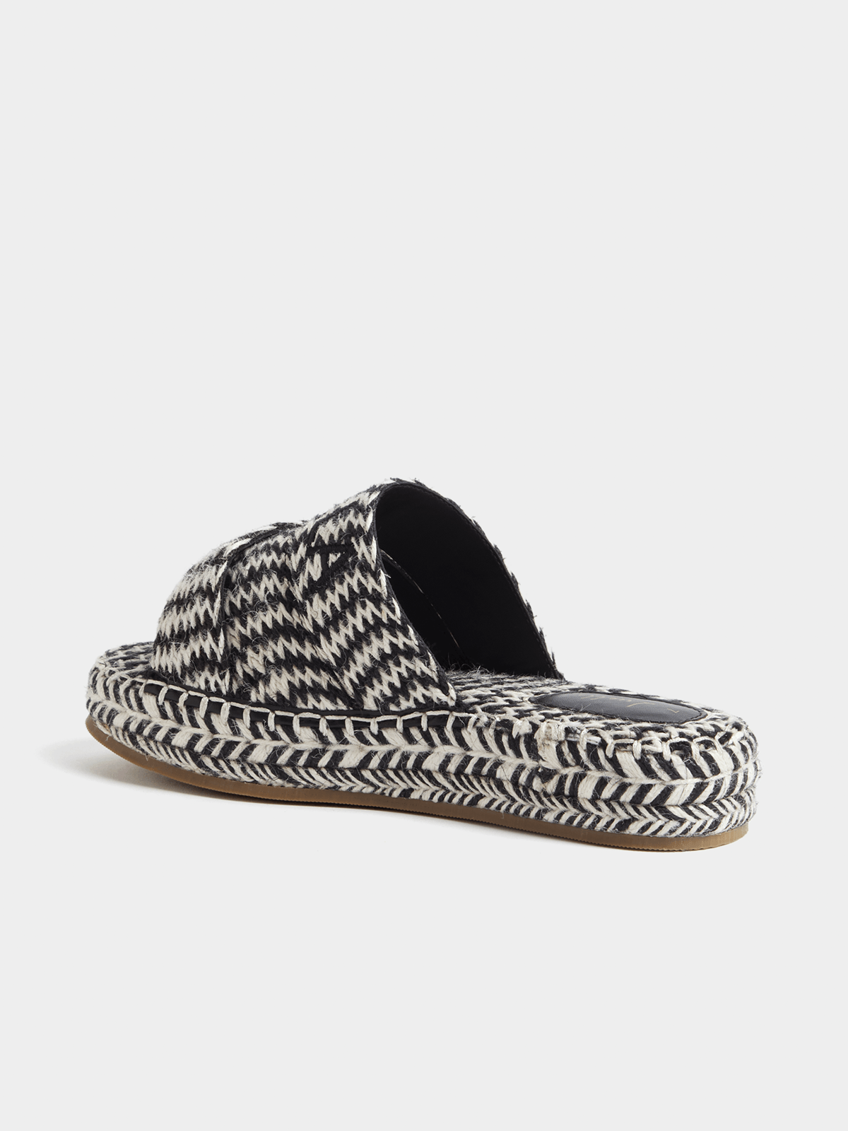 Luella Woven Raffia Flatform Sandals