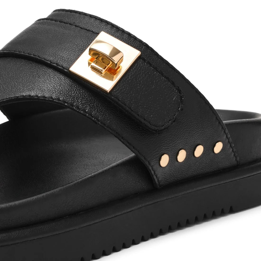 Steve Madden THONA BLACK LEATHER