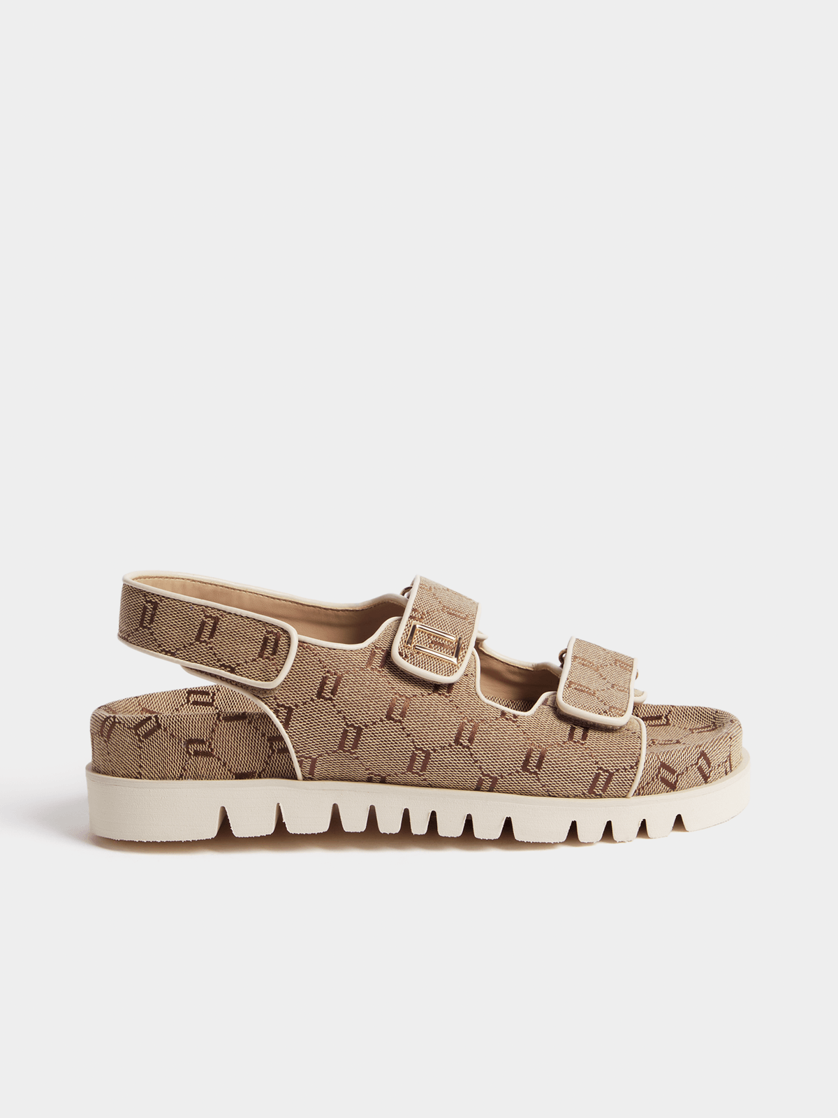 Luella Jaquard Print Chunky Sandals