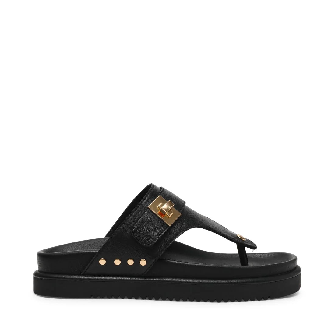 Steve Madden THONA BLACK LEATHER