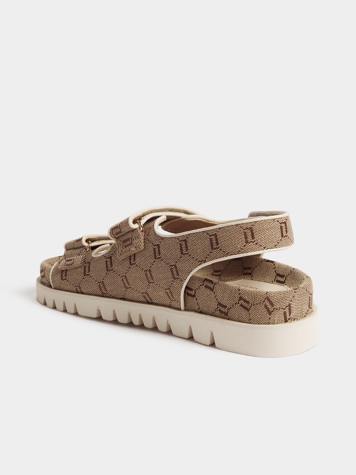 Luella Jaquard Print Chunky Sandals