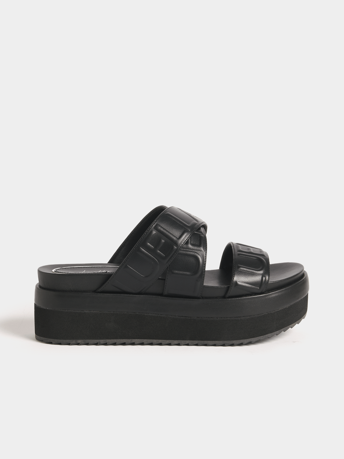 Luella Multi Strap Platform Slides